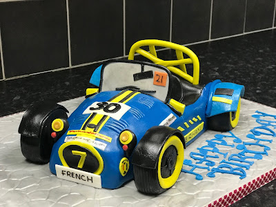 Extremely realistic cake version of my 2017 Caterham Academy Car