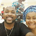 Popular singer,Banky W post selfie of himself and his parents