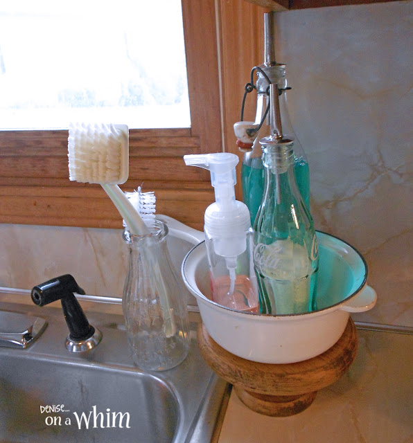 Vintage & Repurposed Kitchen Soap Station | Denise on a Whim Vintage & Repurposed Kitchen Soap Station | Denise on a Whim