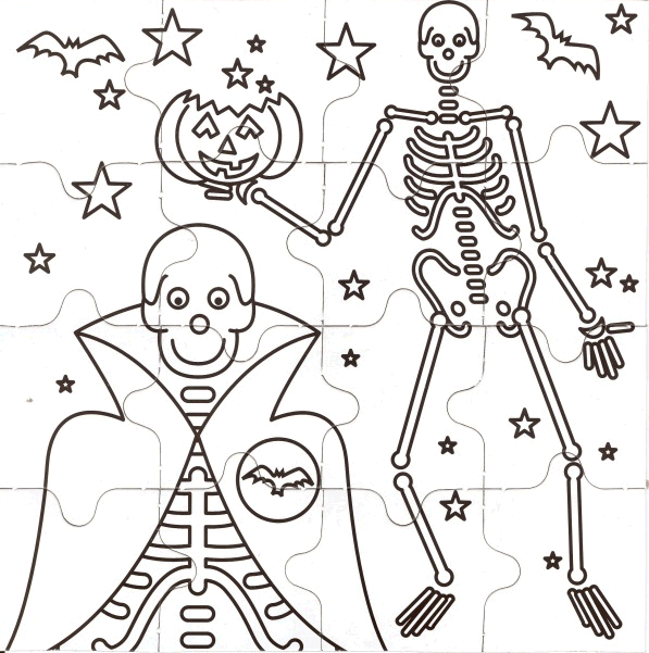 halloween coloring pages and puzzles - photo #3