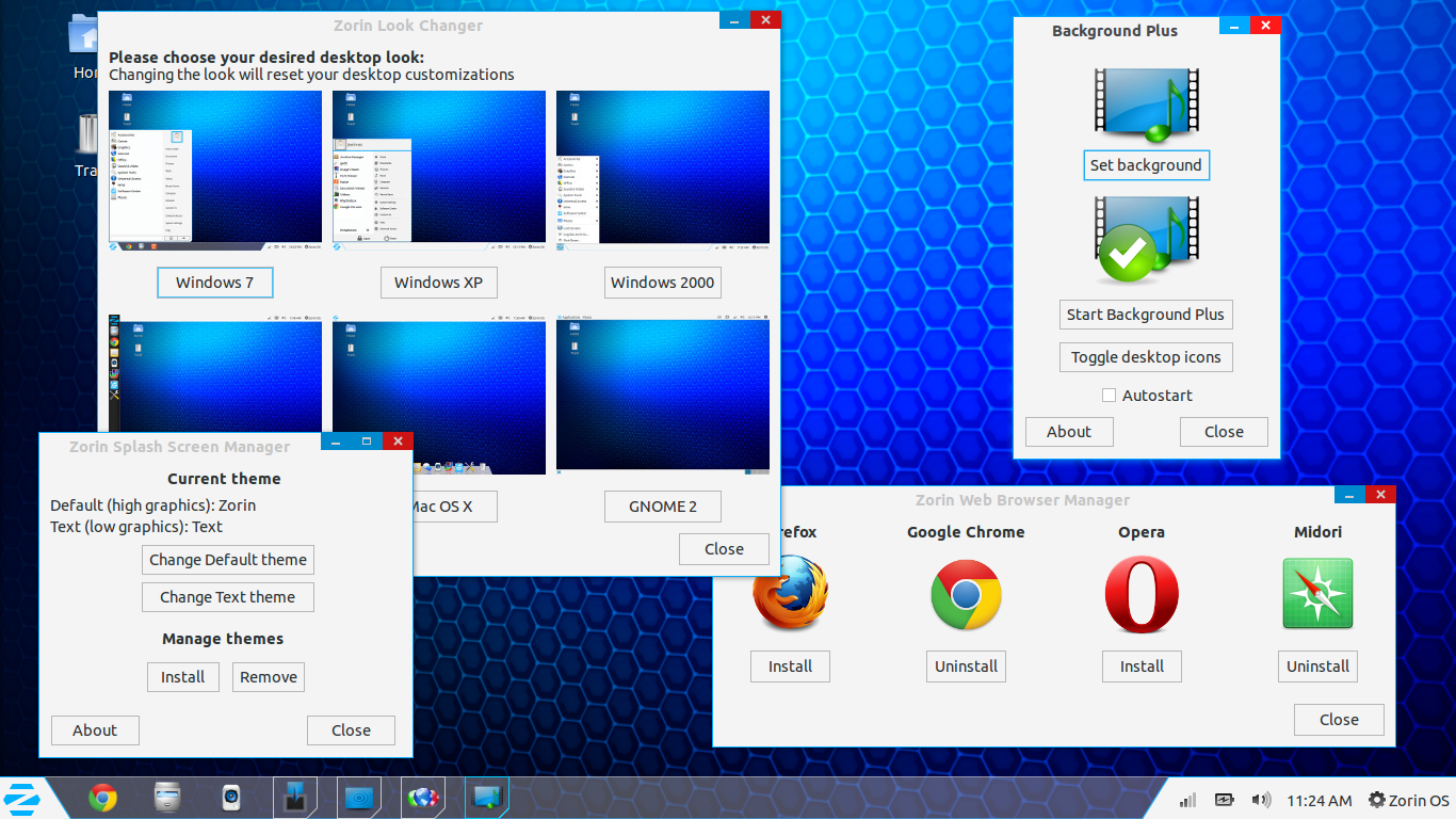 Альтернатива Windows. Kubuntu + Windows. Zorin Linux. Zorin web browser Manager.