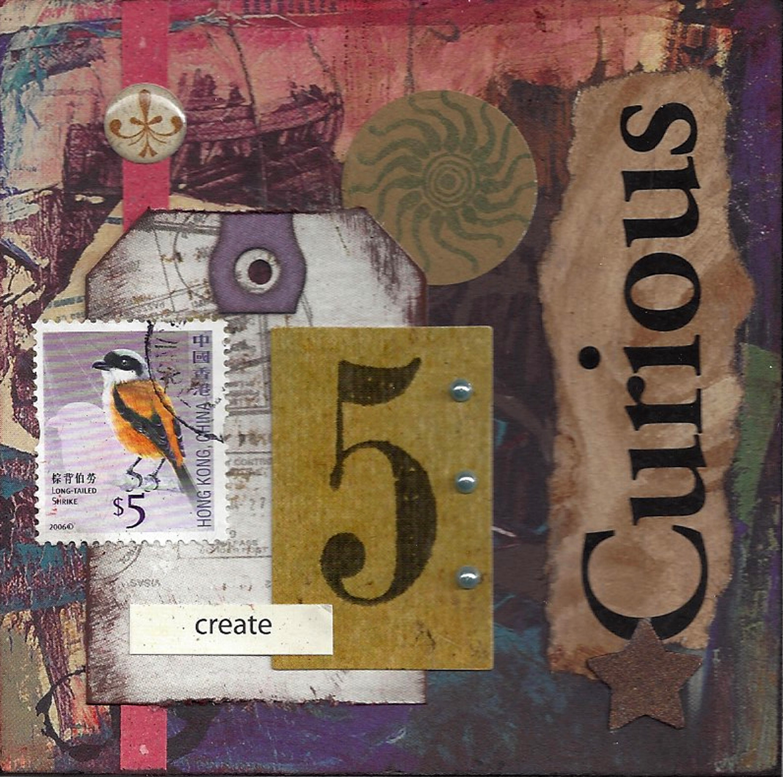 Connections by Karen S Musgrave: 4 x 4 Collage Addiction