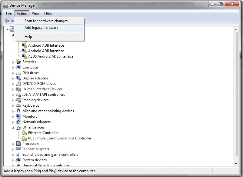 cara instal driver asus x008da