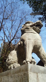 青梅市の神社　住吉神社　狛犬