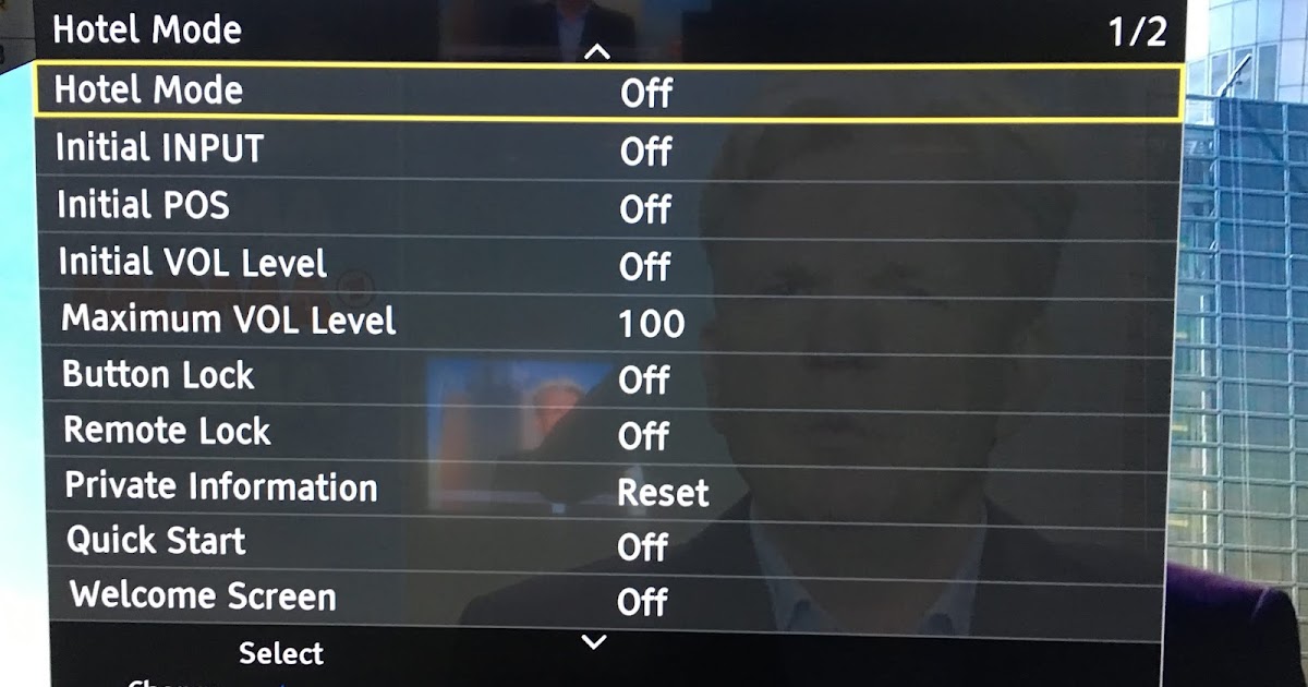 TechnikFAQ Panasonic TV Service Menü / Hotel Mode (2015/2016/2017