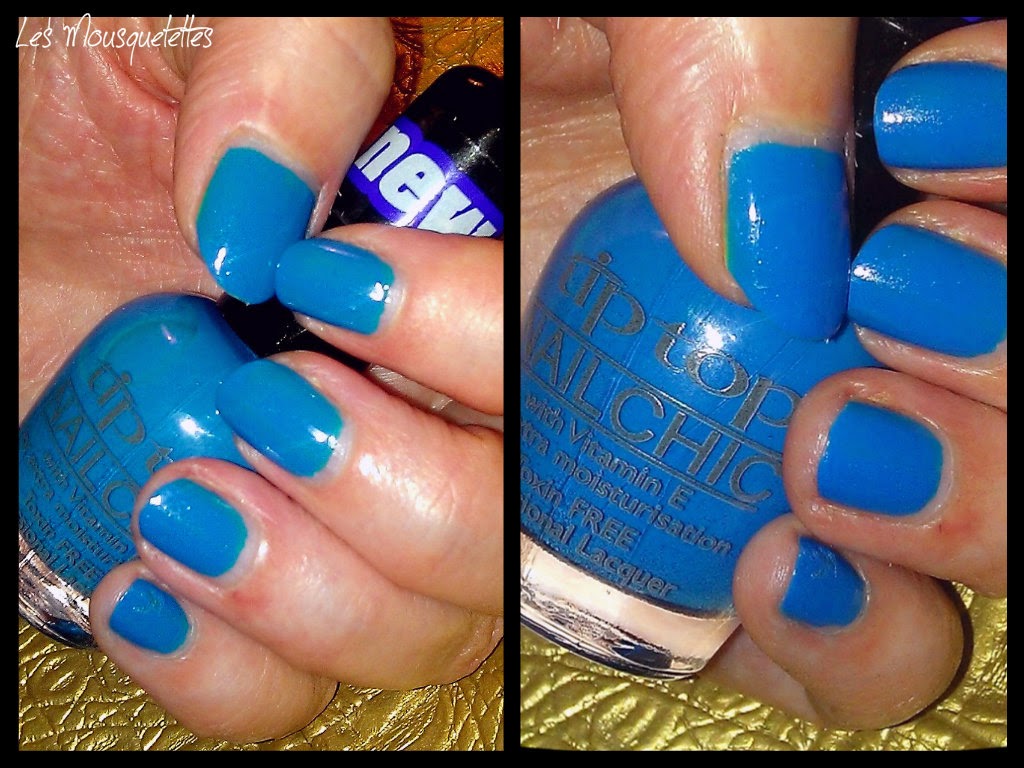 Teinte Cyan Can-Can Vernis Tip Top Nail - Les Mousquetettes© Teinte Cyan Can-Can Vernis Tip Top Nail - Les Mousquetettes©