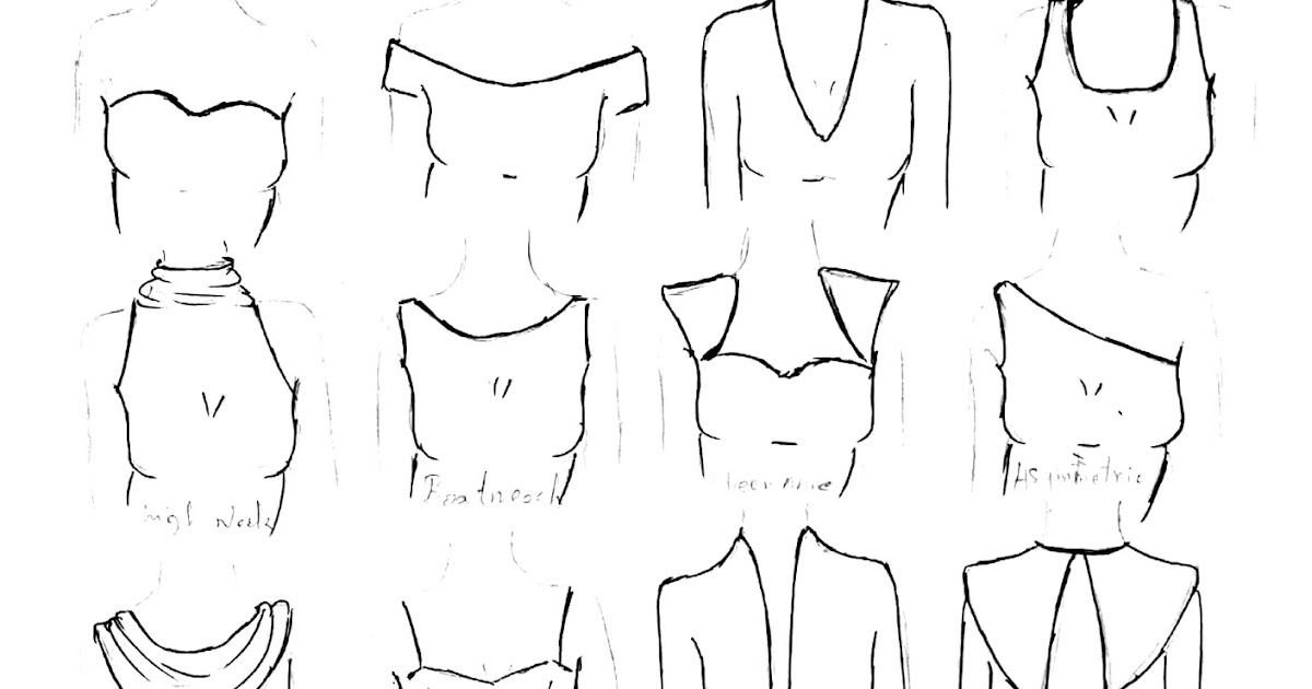Tops and Collars - Fashion Sketches 101