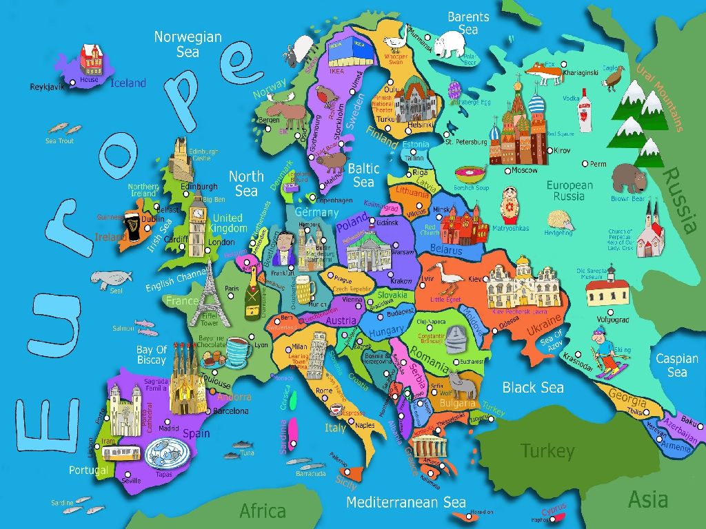 Europe Map Kids | Usa Map 2018