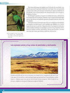 Apoyo Primaria Geografía 4to. Grado Bloque III Lección 3 Las regiones naturales de nuestro país