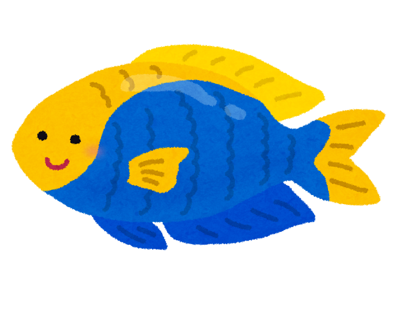 セナキルリスズメダイのキャラクター 熱帯魚 かわいいフリー素材集 いらすとや