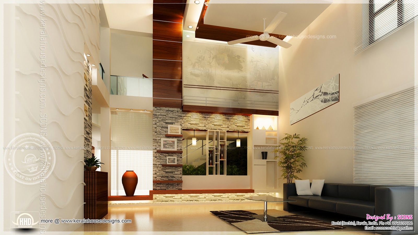 Double Height Living Room Interior Double Height Living Room Interior