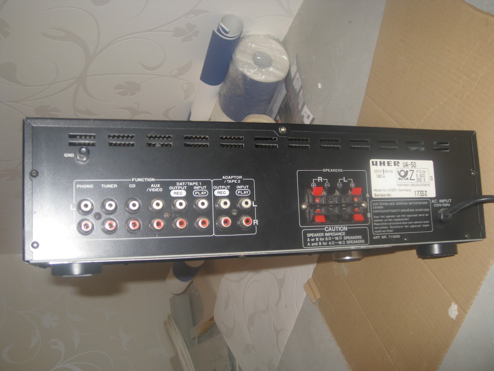 Infrequent Sound [sex.tex] technology: Uher UA-50 Stereo Amplifier