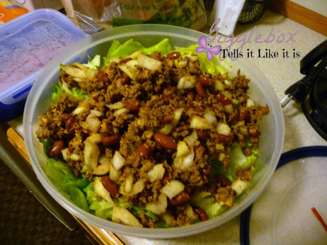 beef recipes, Mexican recipes, taco salad, simple dish for a picnic or pot luck, salad,