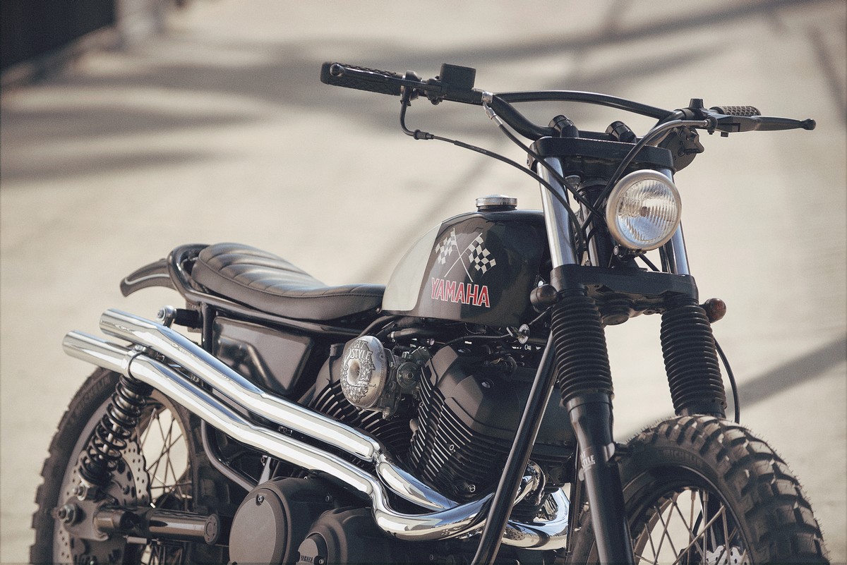 New Yard Built SCR950 'Chequered' by Brat Style - RocketGarage - Cafe ...