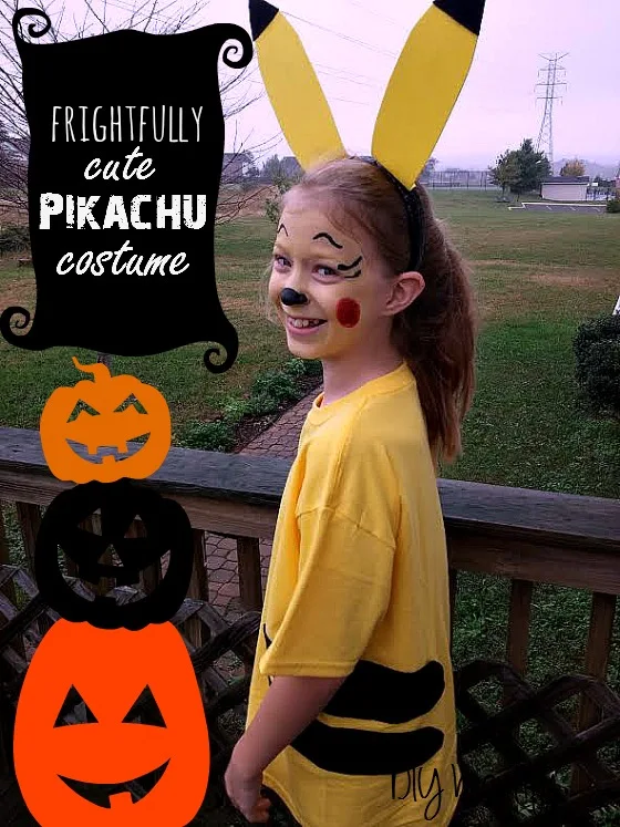 DIY Halloween Costume ~ Pikachu ~ using Tulip Body Arts products. See my tutorial at www.diybeautify..com
