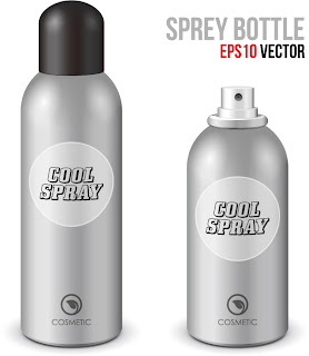 デザイン用コスメティック スプレー テンプレート Cosmetics spray bottle イラスト素材
