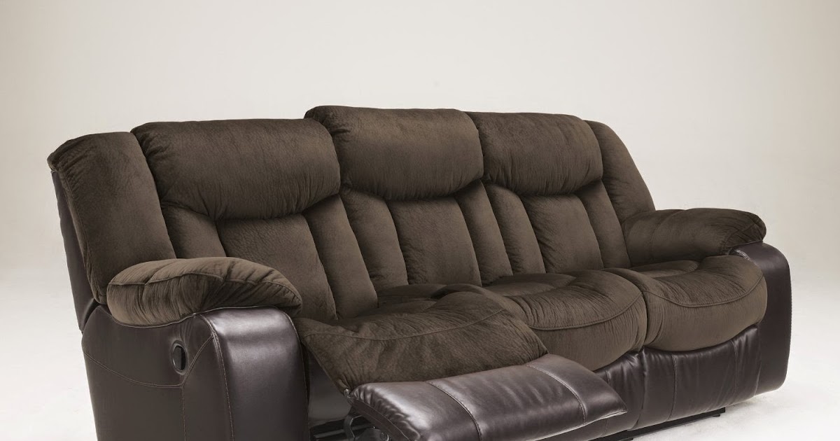 ashley leather reclining sofa reviews