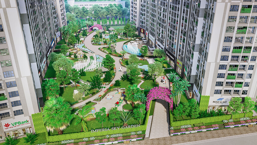 Tiện ích khuôn viên bên trong dự án chung cư Imperia Sky Garden 423 Minh Khai Tiện ích khuôn viên bên trong dự án chung cư Imperia Sky Garden 423 Minh Khai