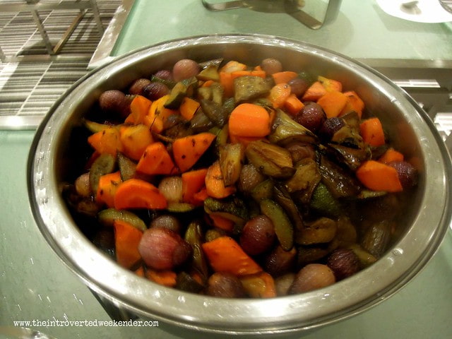 Roast vegetables at Holiday Inn Makati