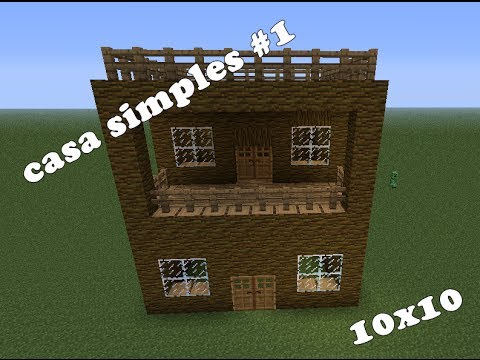 Minecraft - Construindo uma Casa Fácil de Madeira 