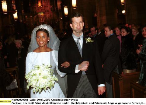 liechtenstein prince maximilian angela brown princess gisela turns fifty marries