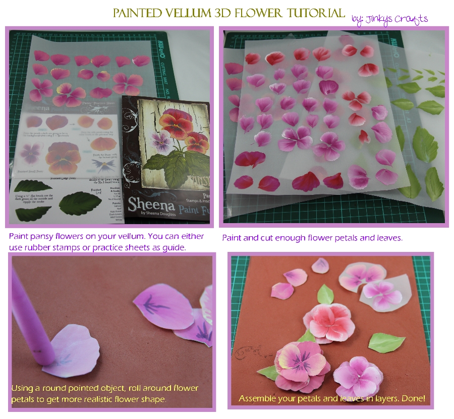 Jinky's Crafts & Designs Window Card + Envelobox Hand Bag + Vellum 3D