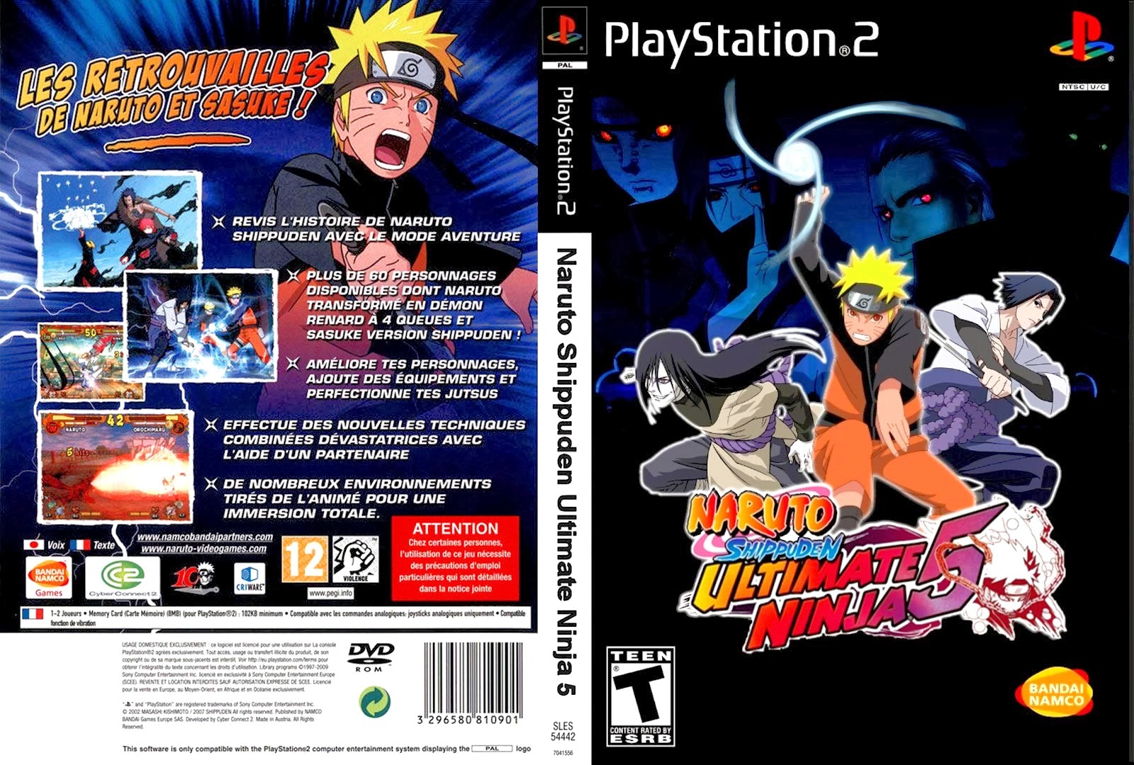 Meu PS2 Nostalgia: Naruto 5 Dublado Em PT-BR ISO VMODE=PAL-NTSC PS2