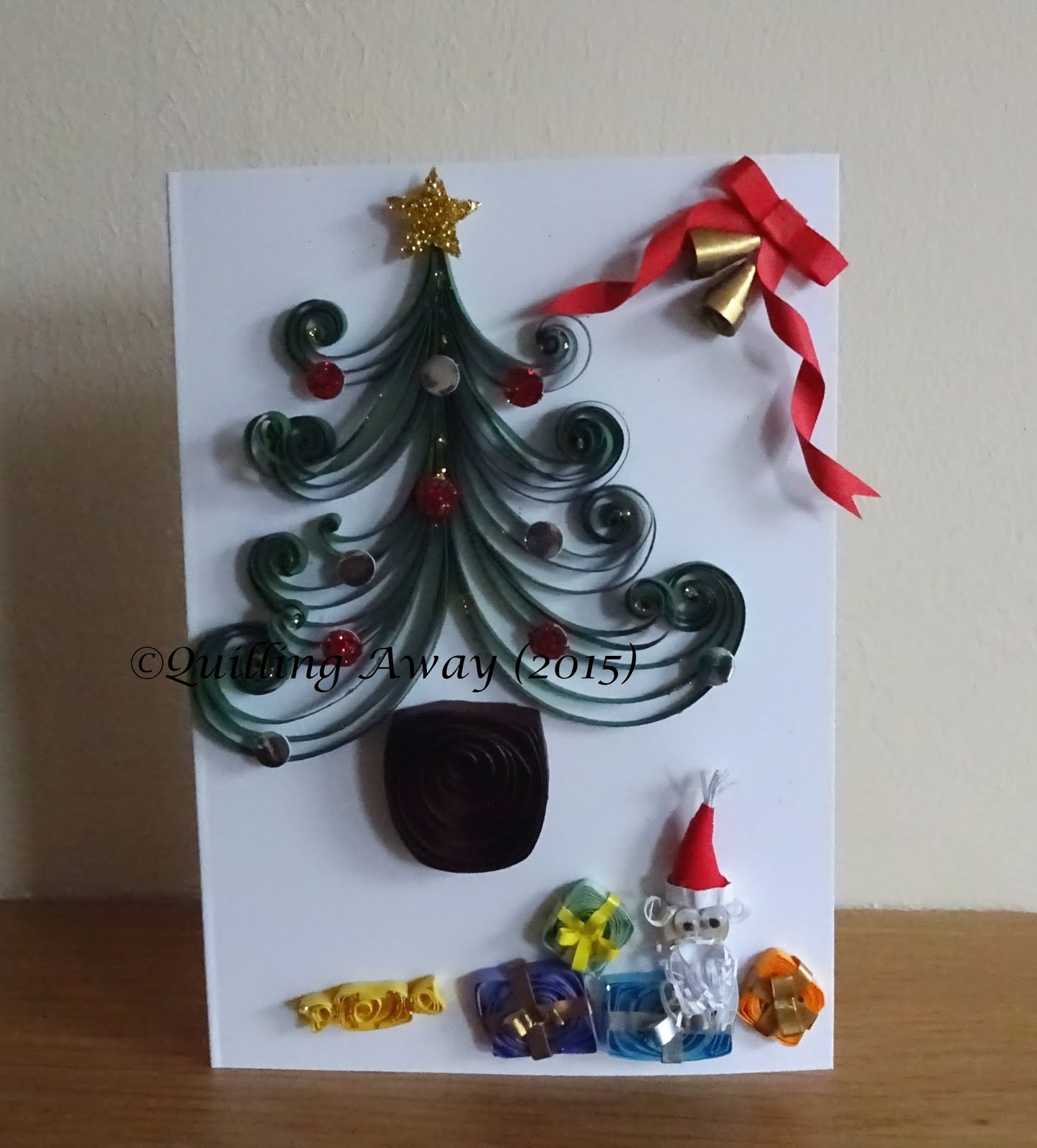 Quilling Away Quilled Christmas Cards 3D quilled reindeer