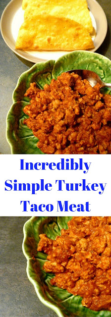 Incredibly Simple Turkey Taco Meat:  Juicy tender turkey tacos spiced up with bold Mexican flavors on the table in less then 30 minutes. - Slice of Southern