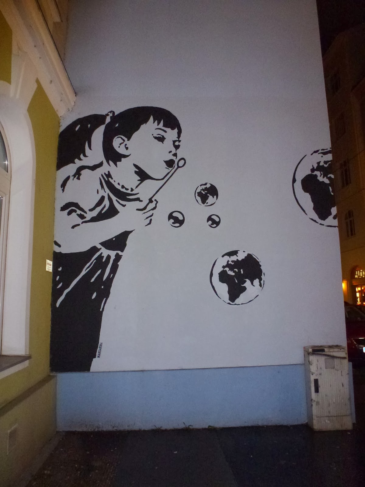 Graffiti, Streetart, Stencil, Wien