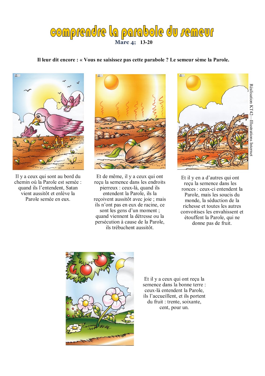 BD et textes illustrés sur la parabole du semeur KT42 portail caté BD et textes illustrés sur la parabole du semeur KT42 portail caté
