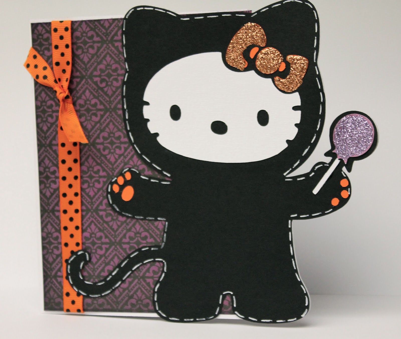 Alma's Pink Life Hello Kitty Shape card Cricut