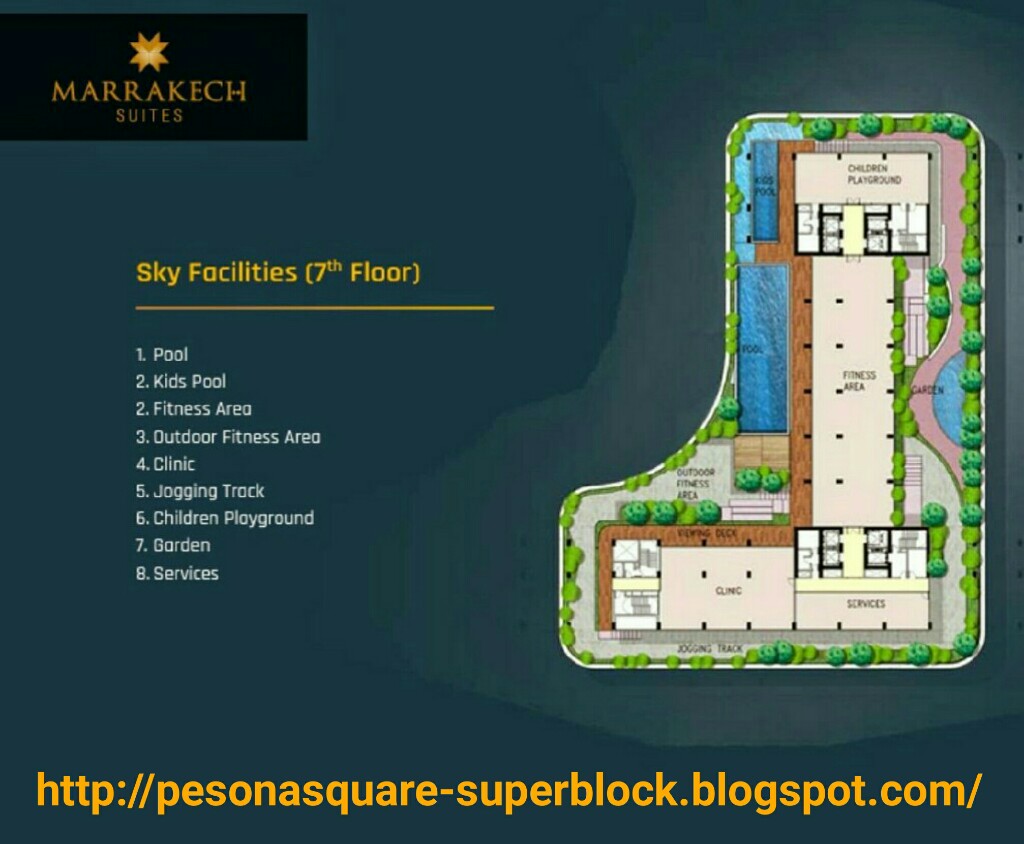 floor plan fasilitas marrakech suites