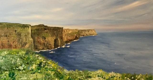... Chasse Fine Art: Wedding Gift - Cliffs Of Moher, Ireland, Oil Painting