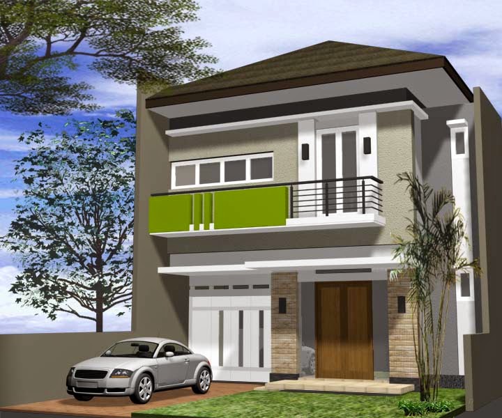 desain rumah minimalis dua lantai luas tanah 200 m2