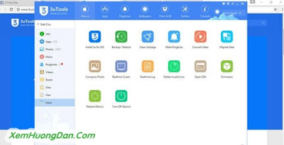 Cách sử dụng phần mềm 3utools Cach su dung phan mem 3utools