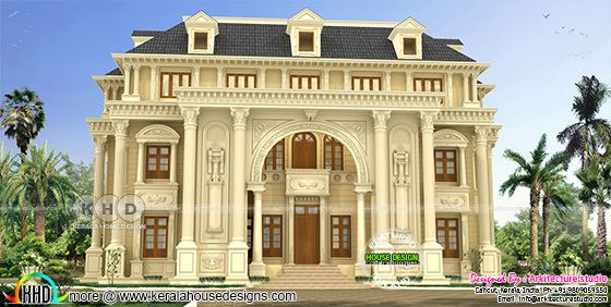 Luxury decorative style 6 bedroom Colonial house