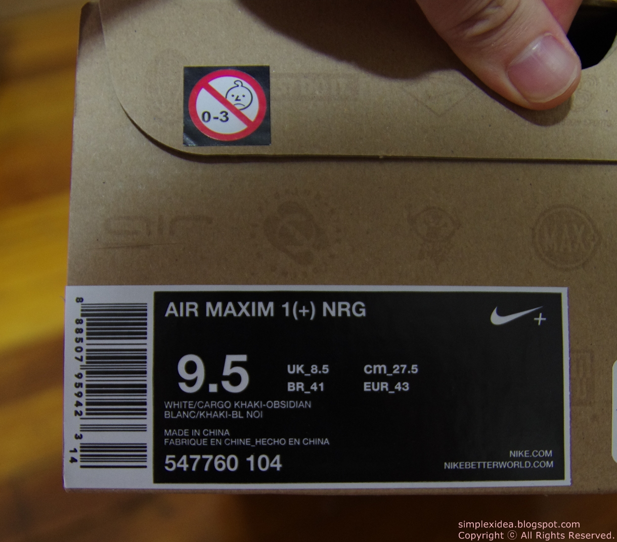 Nike Shoe Box Label Template
