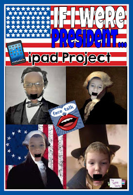 This quick and easy iPad project has students turn themselves into presidents and recording what they would do if they were President | The Techie Teacher