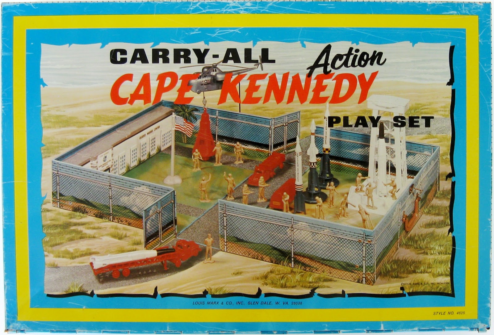 Toys and Stuff Marx 4625 Action Cape Kennedy CarryAll Playset