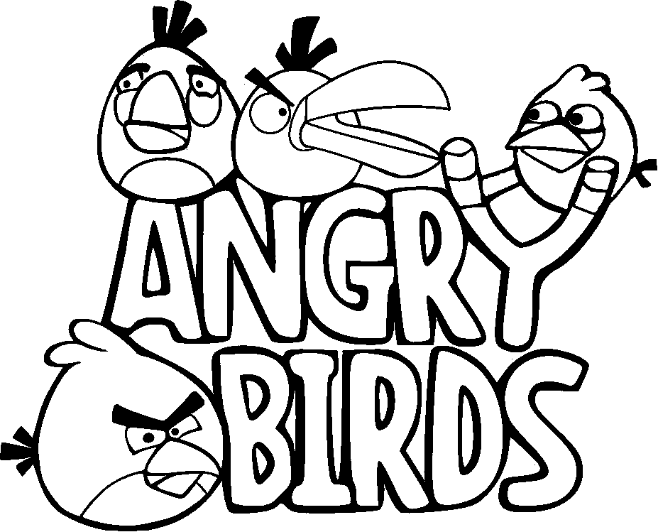 4 Gambar Mewarnai Angry Bird yang Lucu dan Seru - w8lu