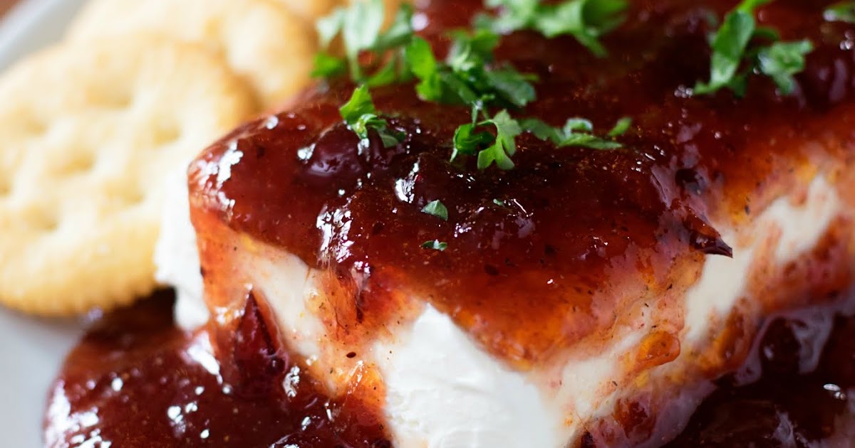 Cranberry and Red Pepper Jelly Cheese Dip Recipe The Kitchen Wife