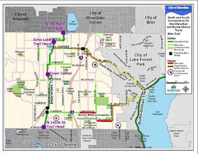 Shoreline Area News Interurban - Connector%2Bmap