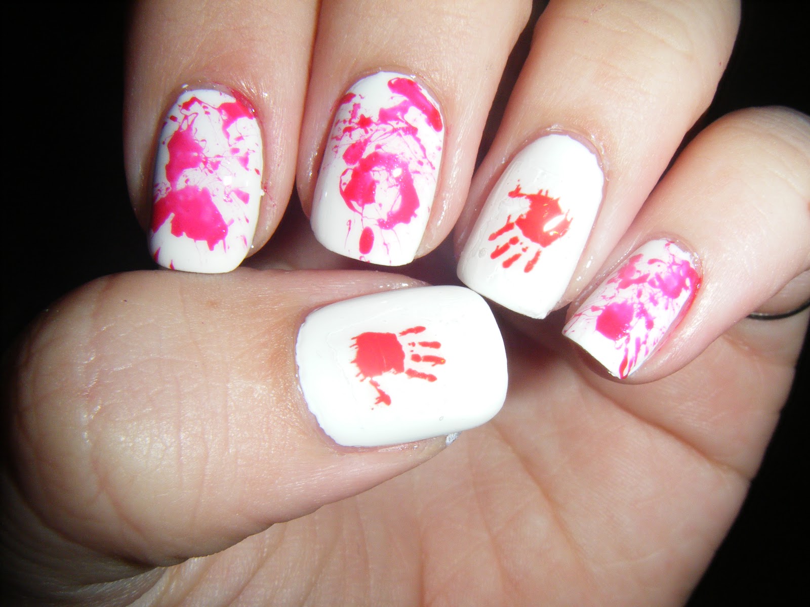 No Nekkid Nails: Blood Splatter
