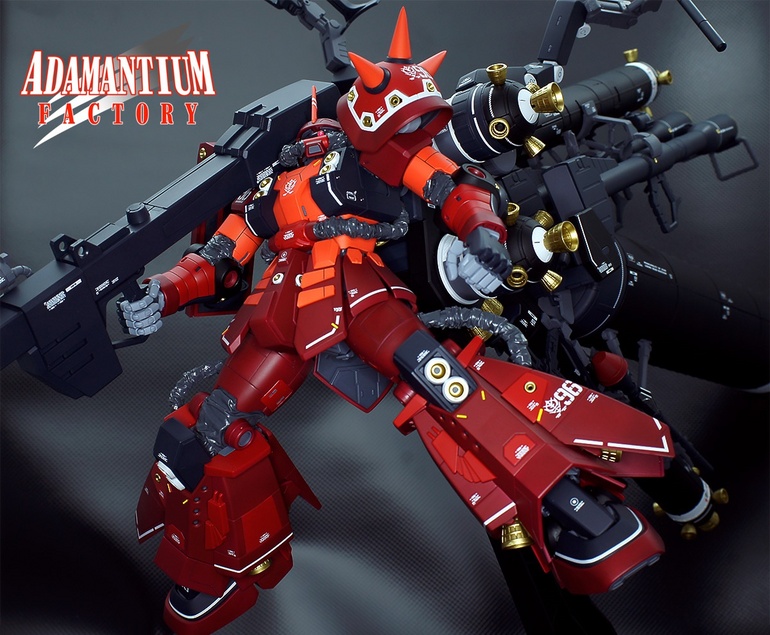 Painted Build Mg 1 100 Psycho Zaku Gundam Thunderbolt Ver Ka Gundam Kits Collection News And Reviews