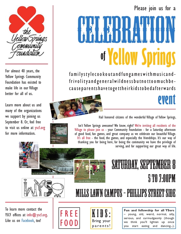 Based on a true blog A Celebration of Yellow Springs