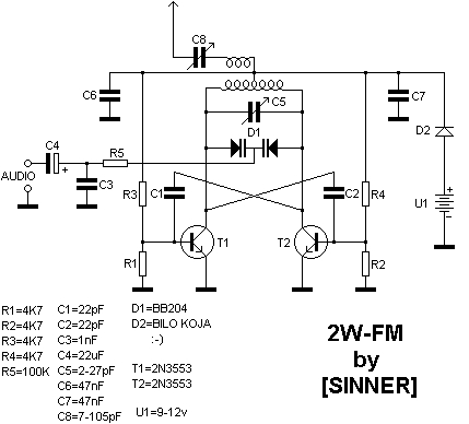 50 Watt Fm Transmitter Circuit Diagram