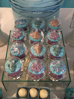 Festa fundo do mar cupcake fundo do mar