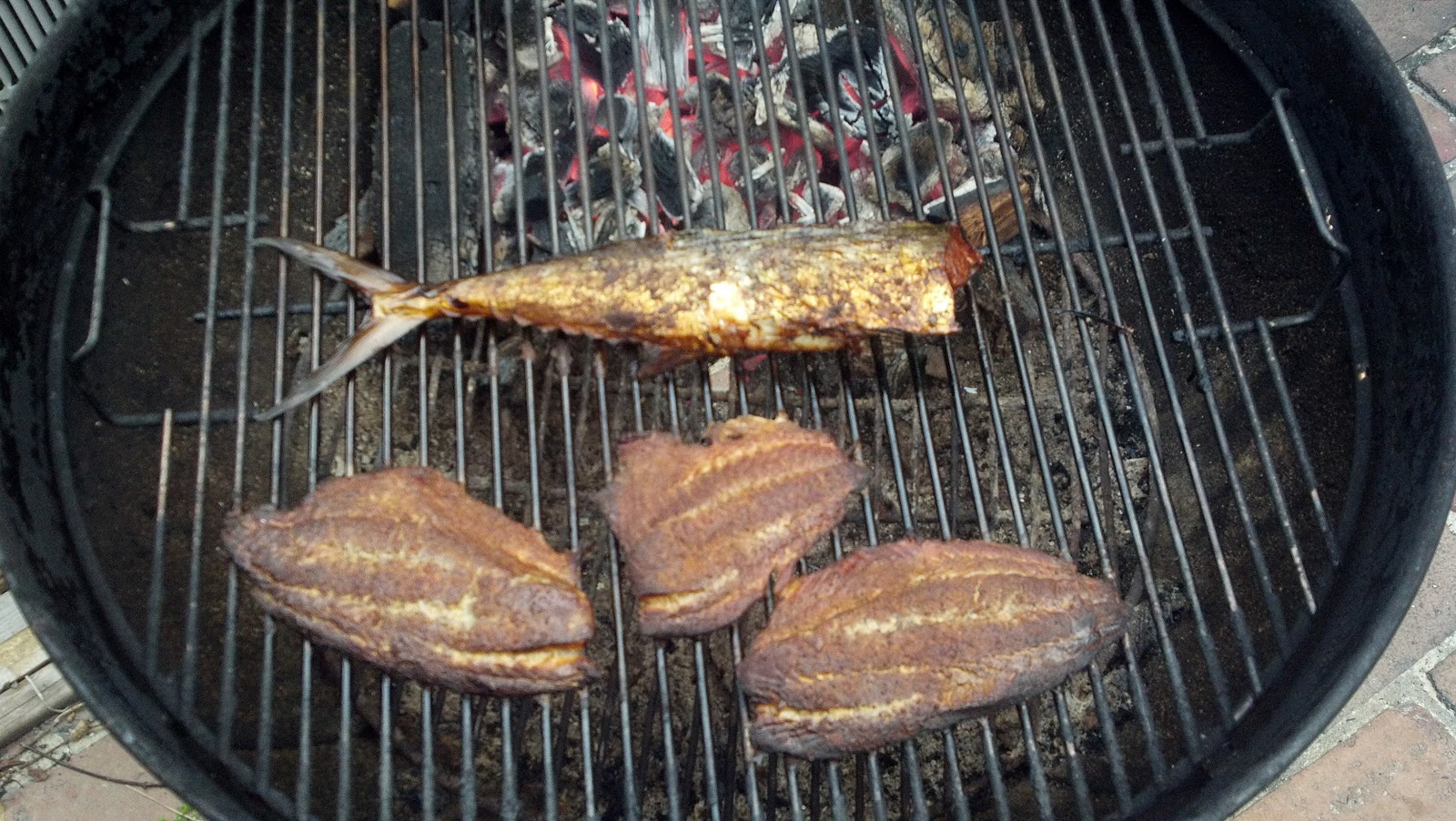 The Redneck Chef Smoked blue fish
