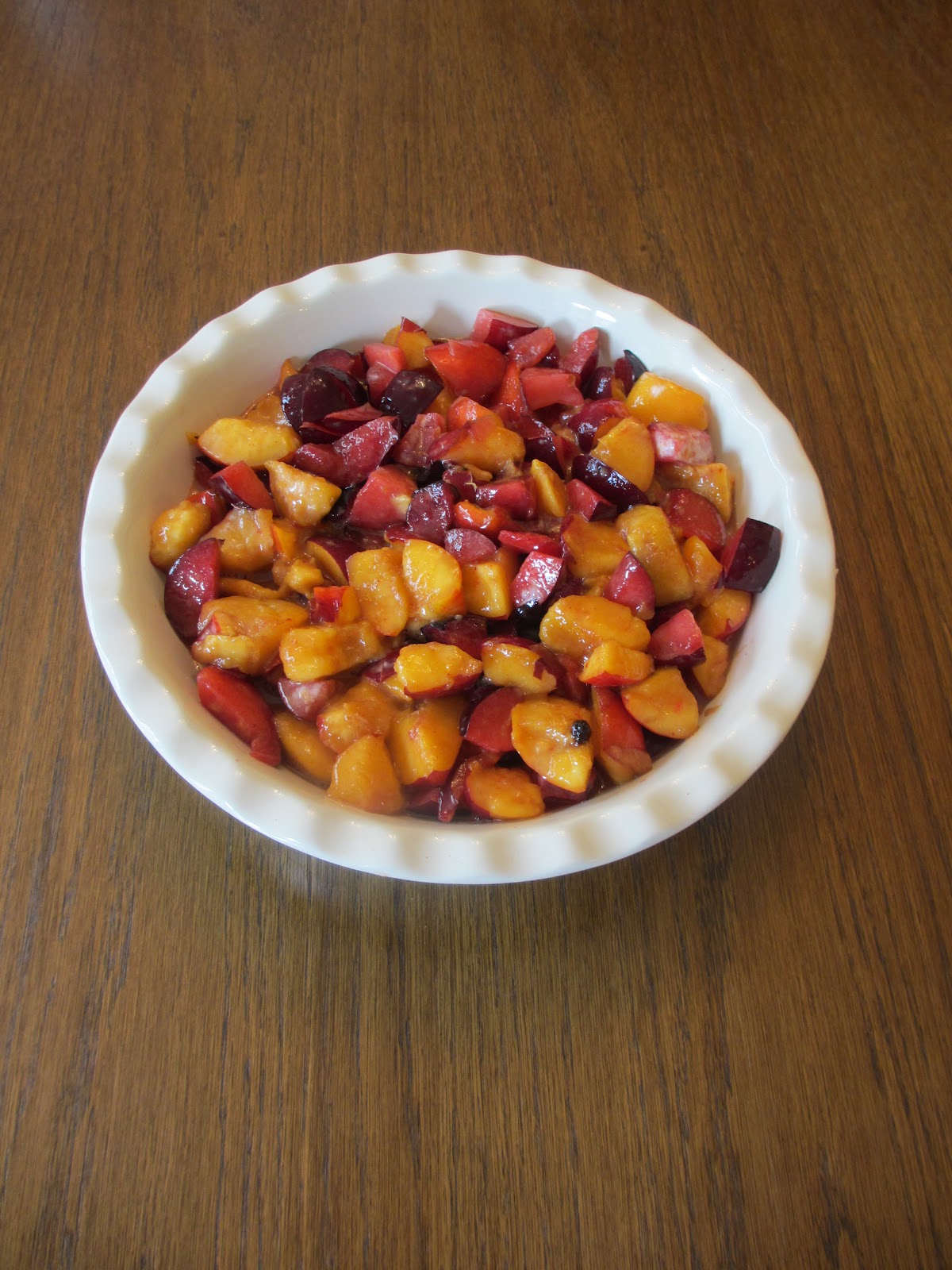 Ivy, Phyllis and Me! PLUM AND NECTARINE CRUMBLE